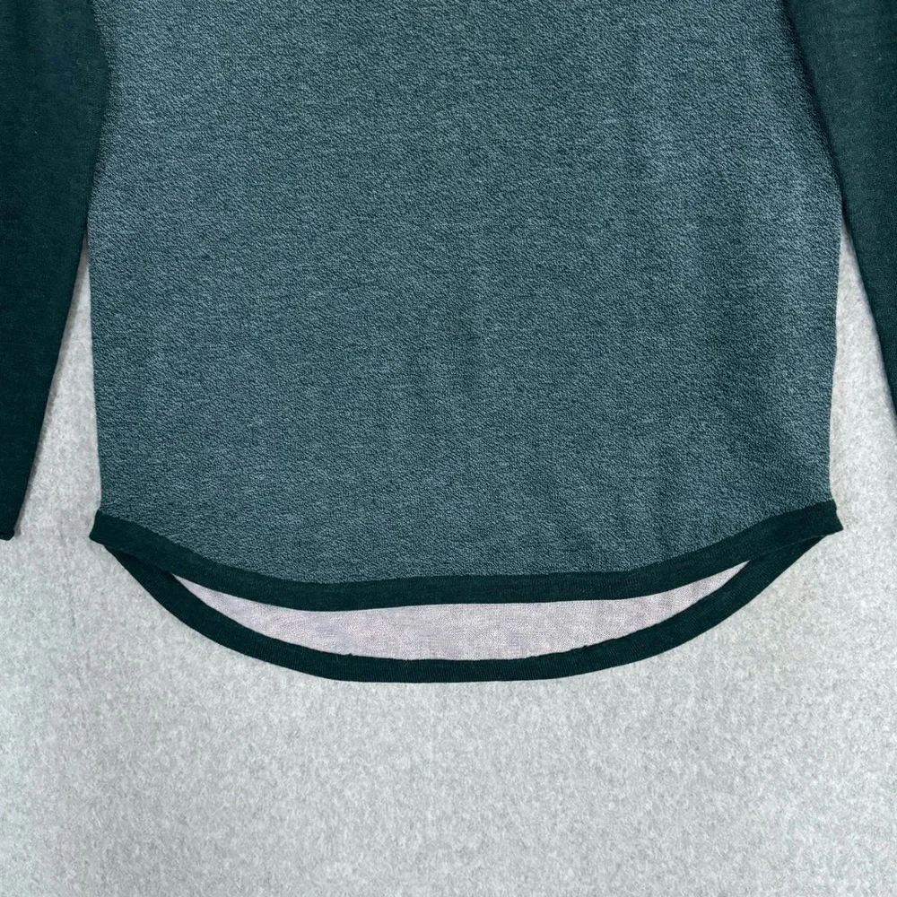 Smartwool Shadow Pine Colorblock Sweater Womens XS Mist Twilight Blue Marled - Picture 3 of 15